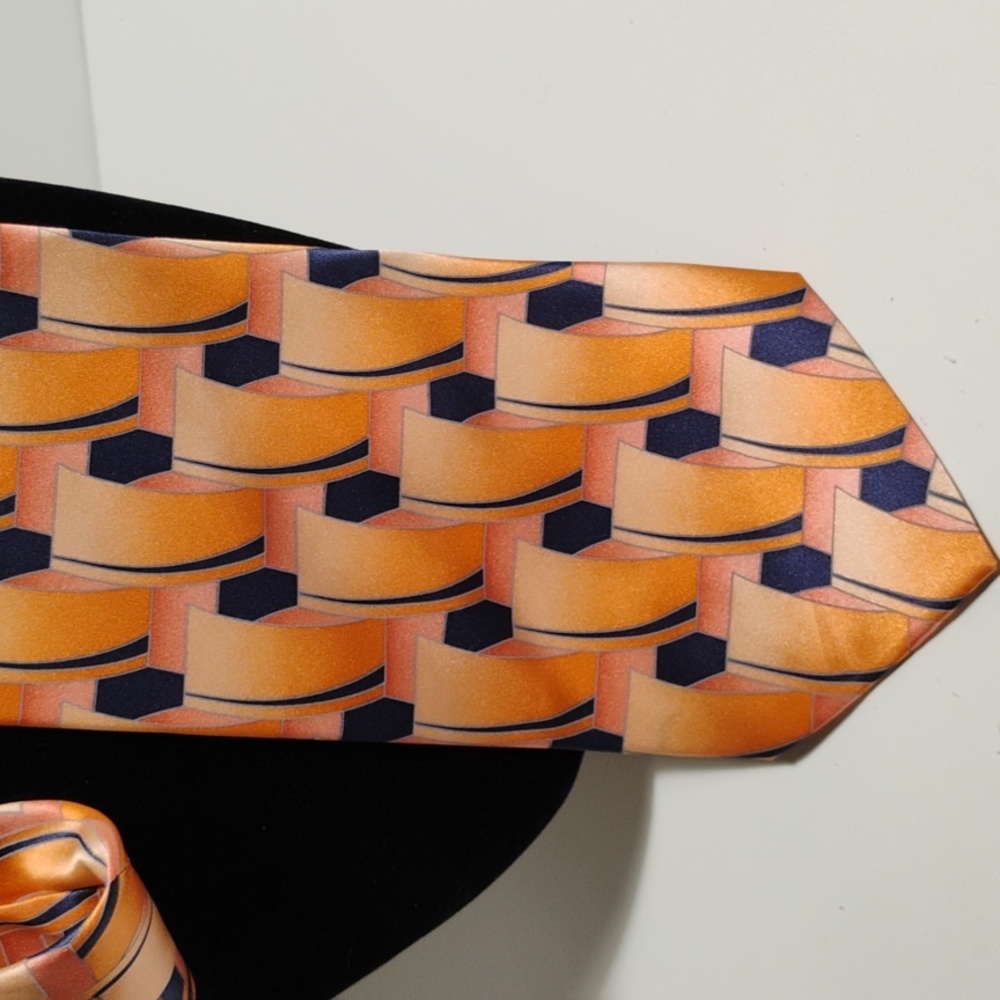🔥🔥🔥Ferucci All Silk Tie Handmade Beautiful Vibrant Colors - Picture 2 of 8